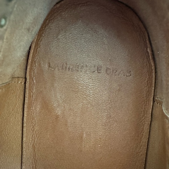 Laurence Bras Black Leather Studded Tassel Loafers 37 - Picture 8 of 8